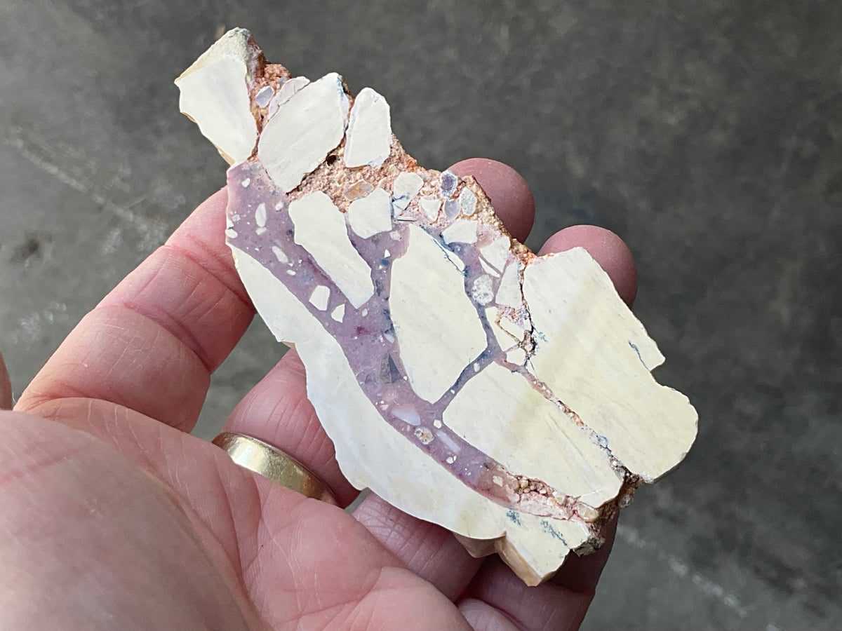 62g Polished Brecciated Mookaite Slab