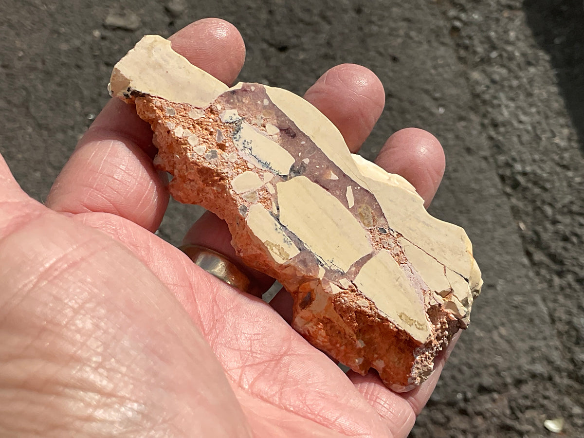 62g Polished Brecciated Mookaite Slab