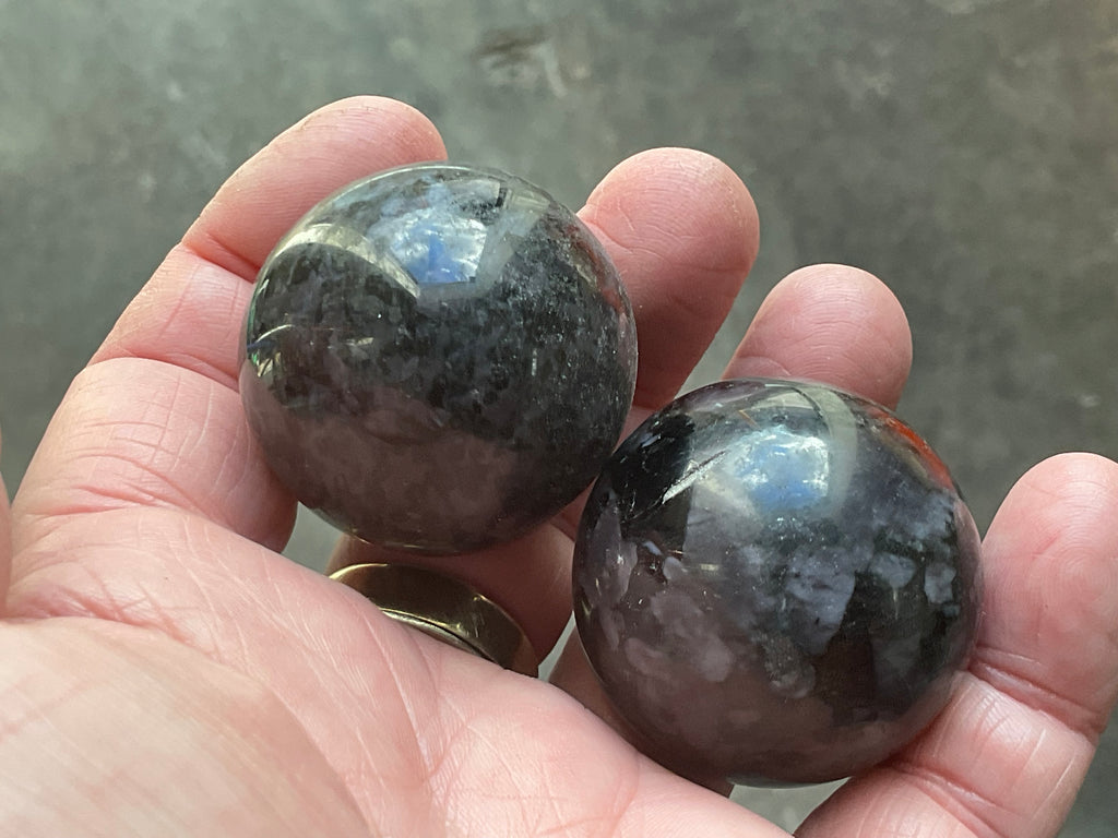 158g Mystic Merlinite Meditation Ball Pair J