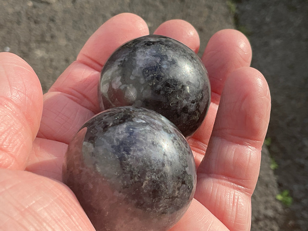 158g Mystic Merlinite Meditation Ball Pair J