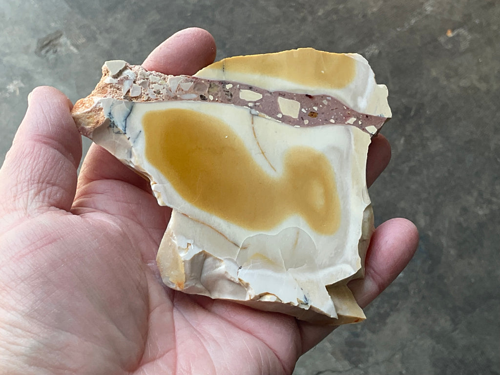 150g Polished Brecciated Mookaite Slab