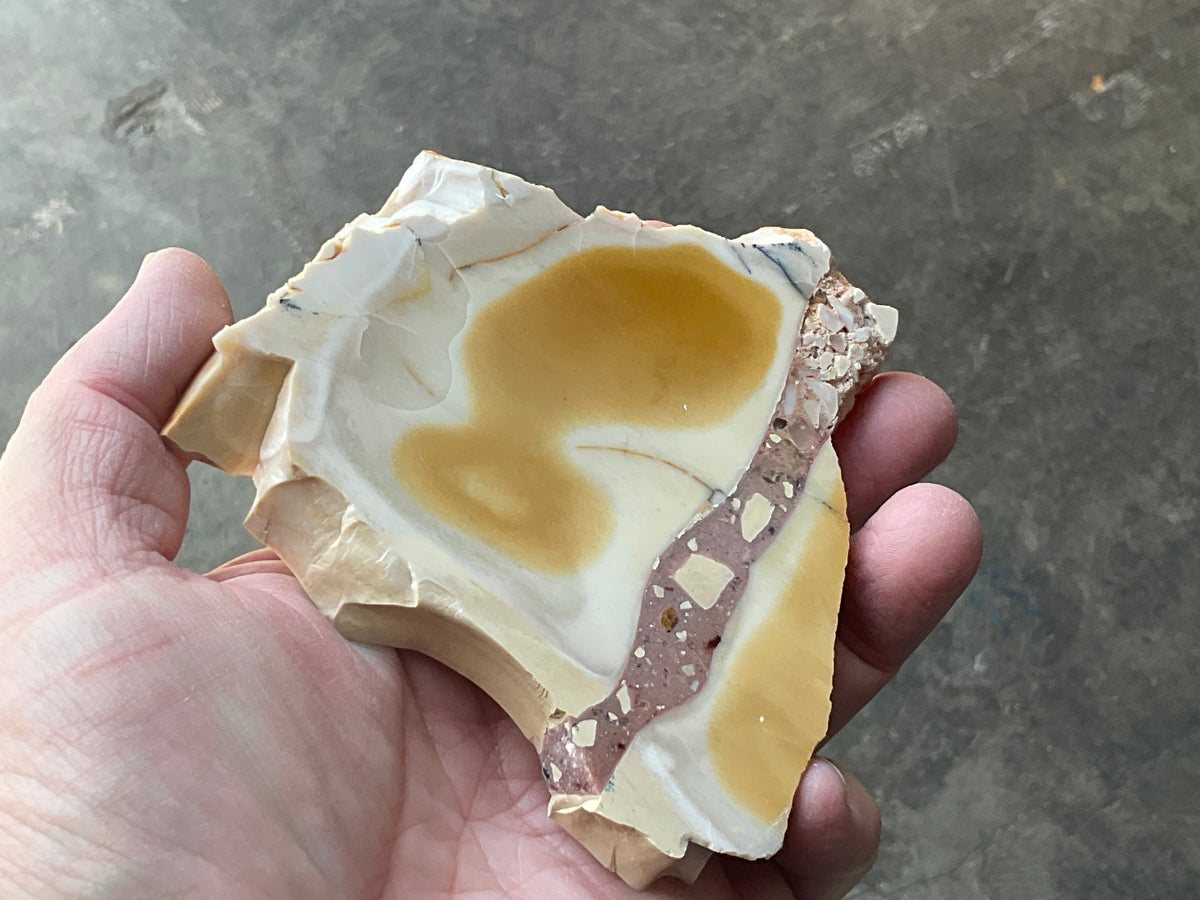 150g Polished Brecciated Mookaite Slab