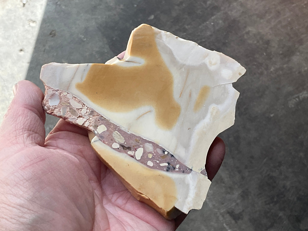 150g Polished Brecciated Mookaite Slab