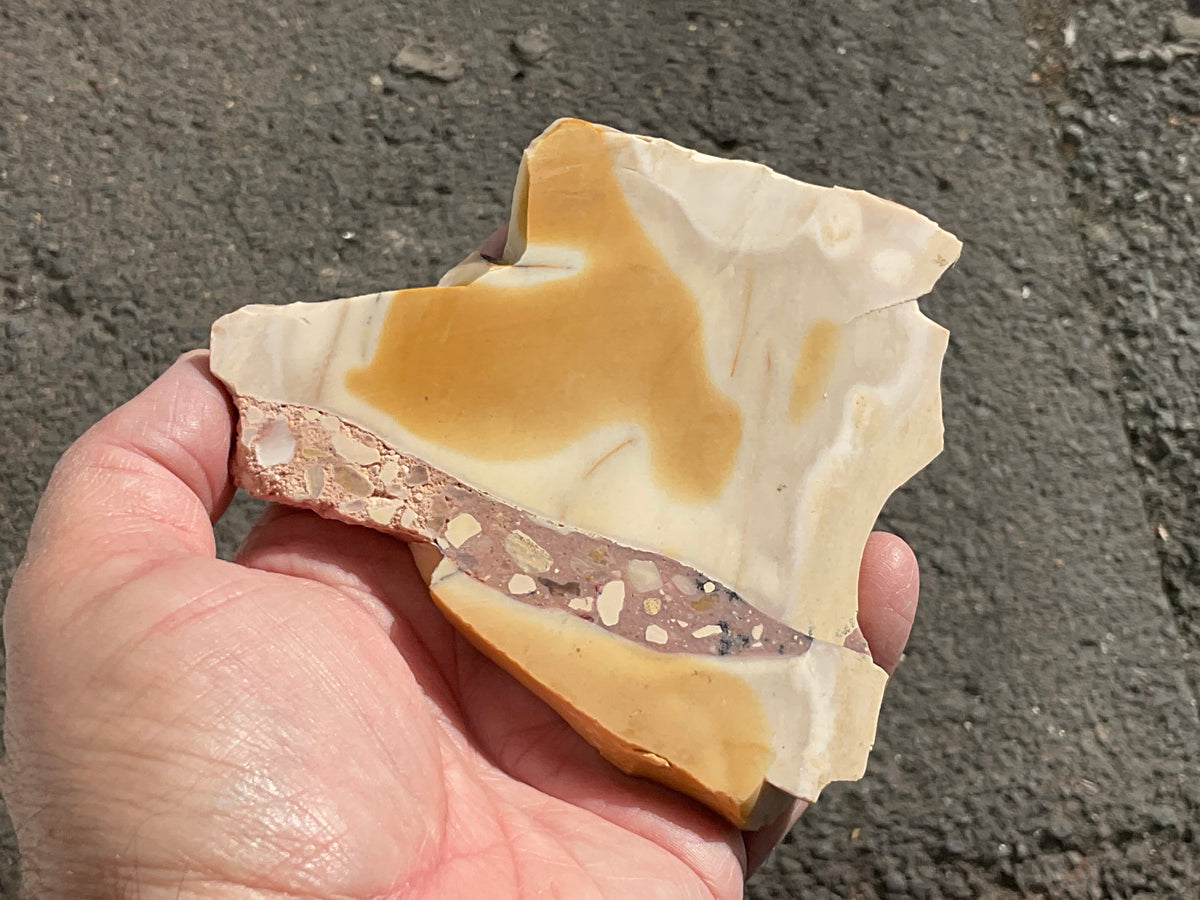 150g Polished Brecciated Mookaite Slab