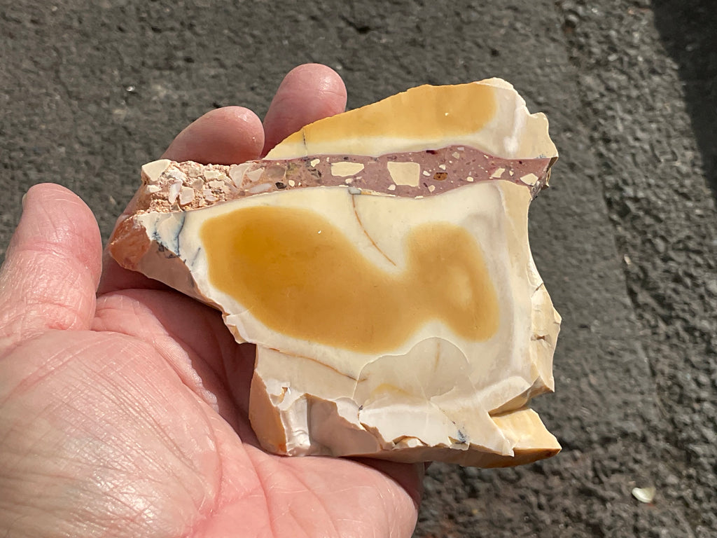 150g Polished Brecciated Mookaite Slab