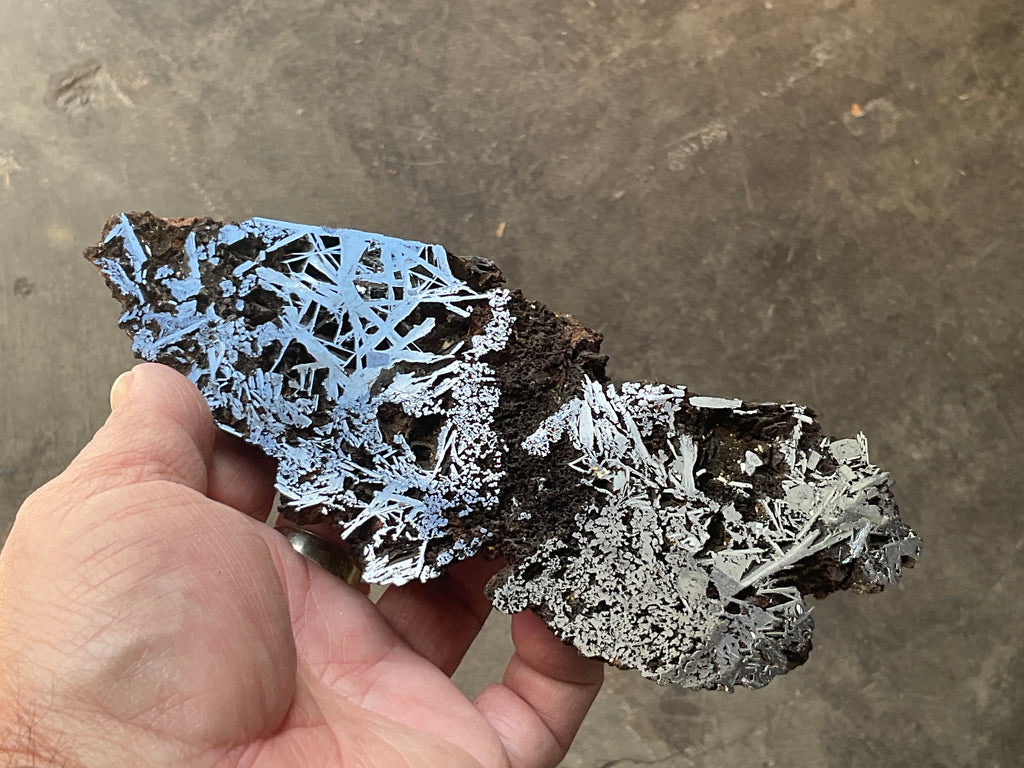 228g Poloshed Reticulated Hematite Slab