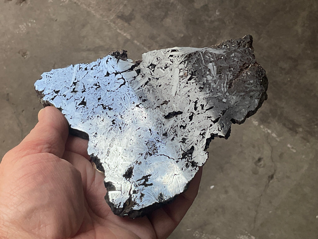 306g Polished Reticulated Hematite Slab