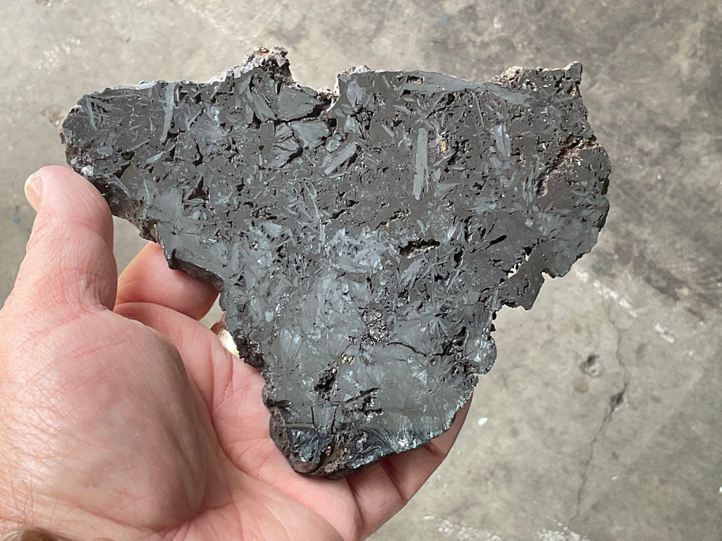 306g Polished Reticulated Hematite Slab
