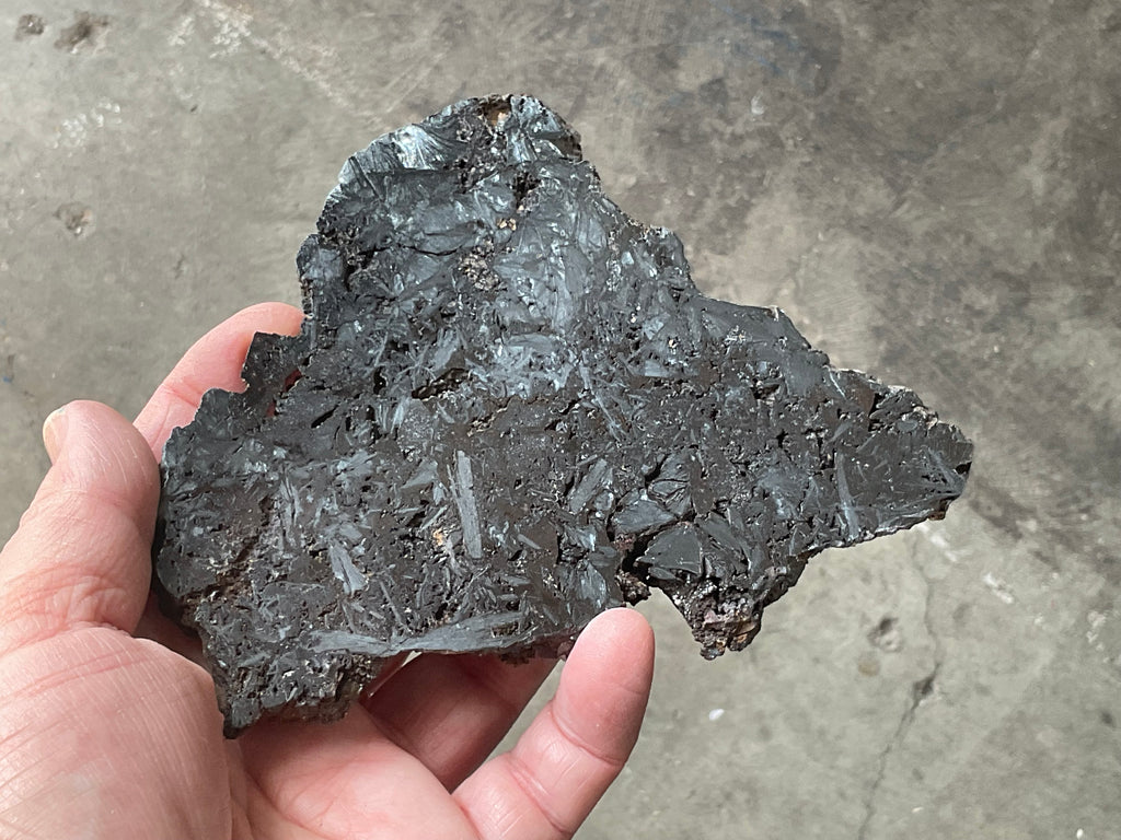 306g Polished Reticulated Hematite Slab
