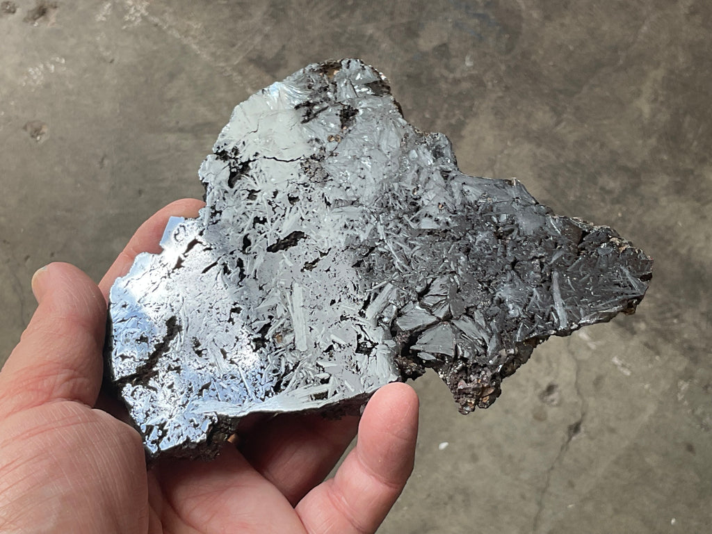 306g Polished Reticulated Hematite Slab