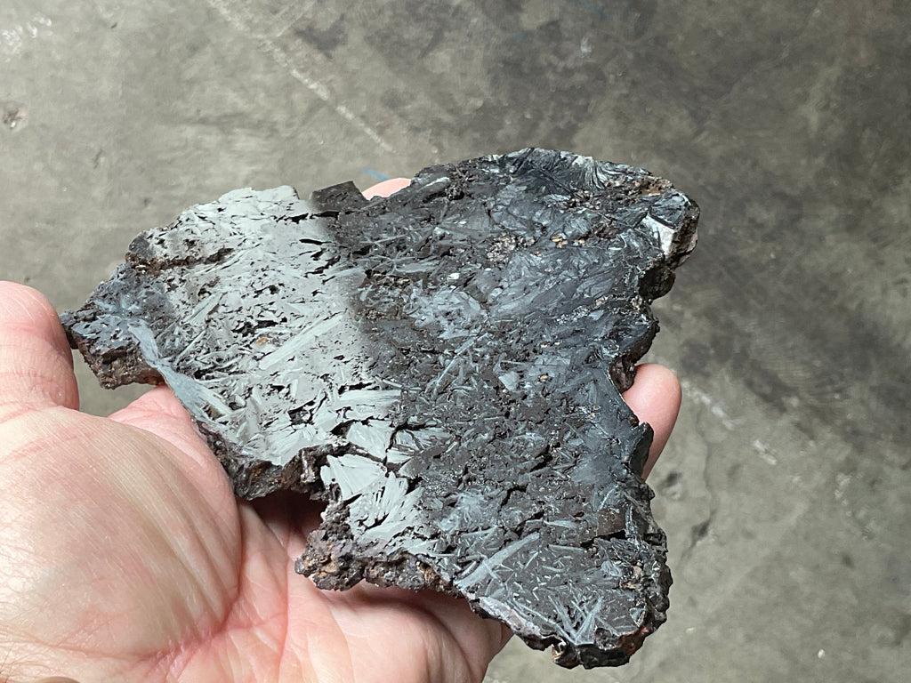 306g Polished Reticulated Hematite Slab