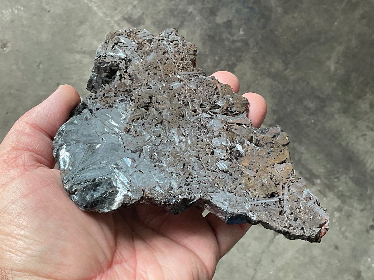 306g Polished Reticulated Hematite Slab