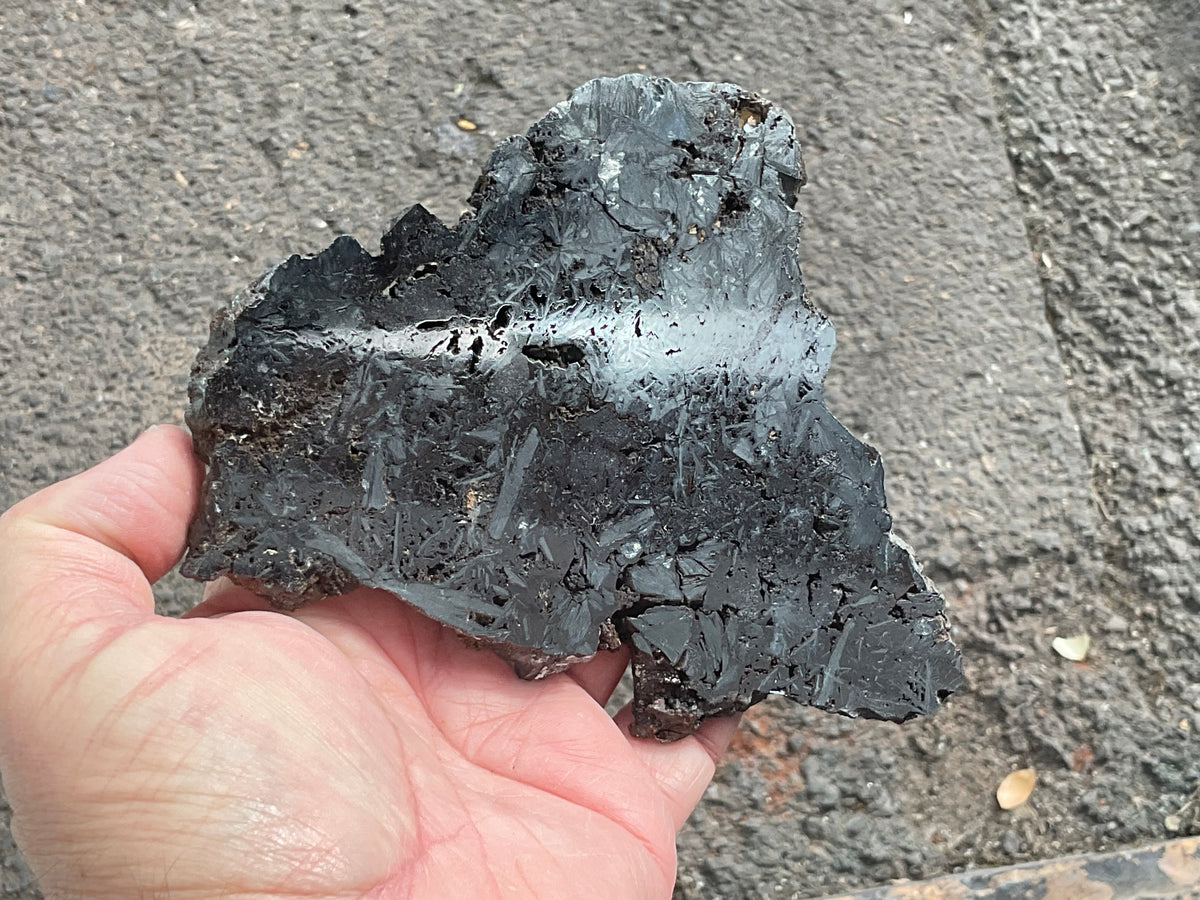 306g Polished Reticulated Hematite Slab