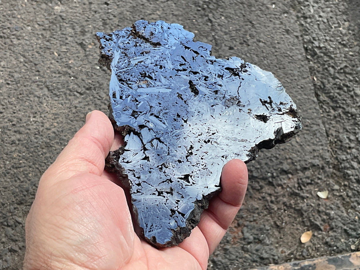 306g Polished Reticulated Hematite Slab