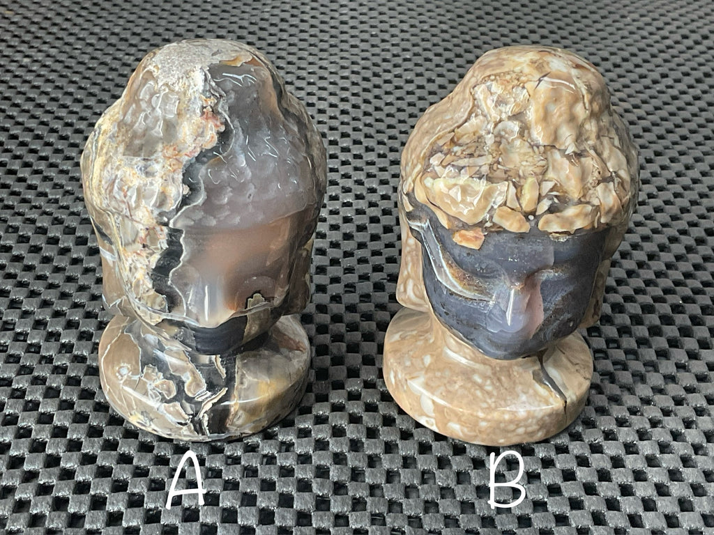 356g Volcano Agate Buddha Carving B