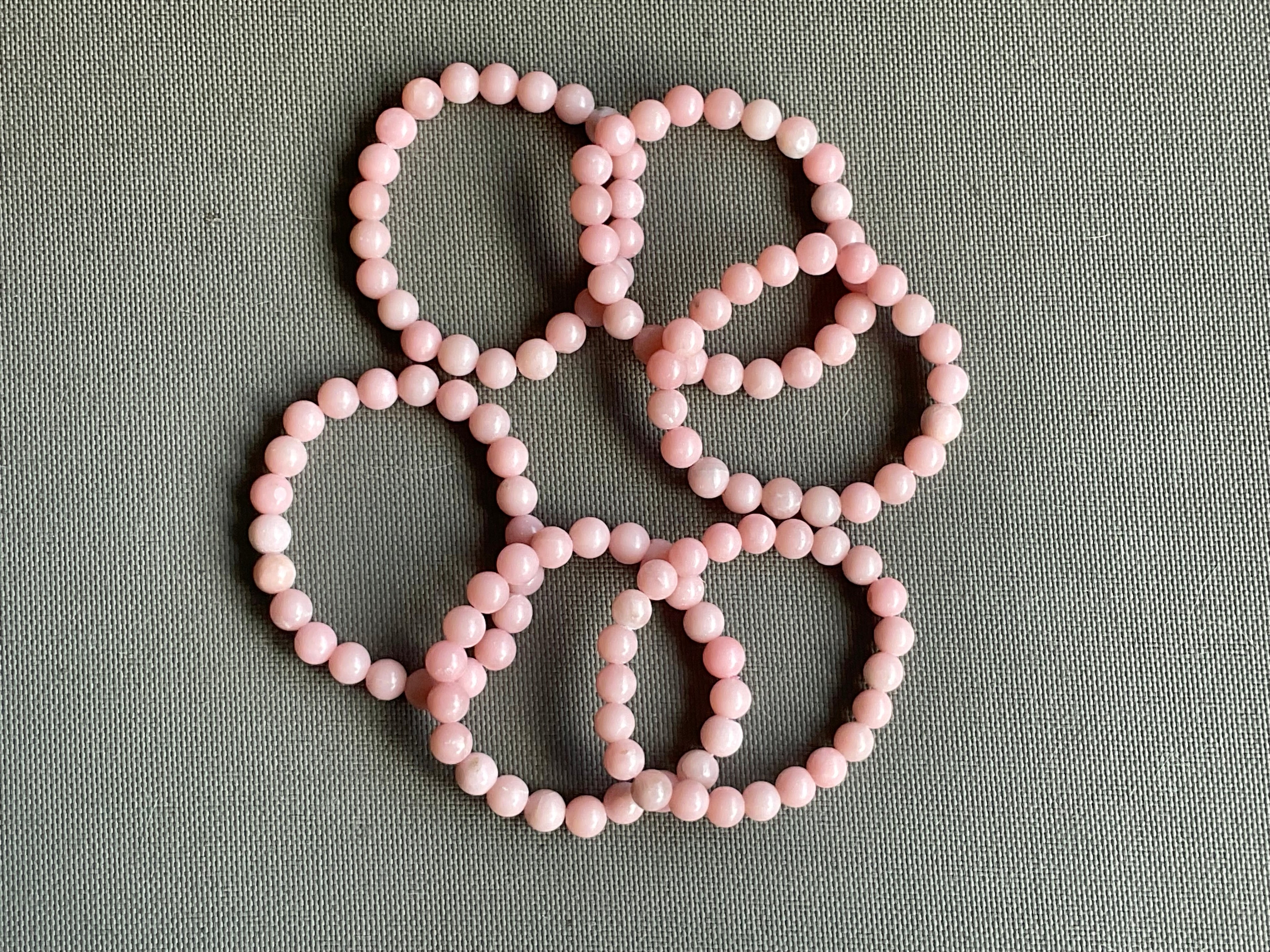 Mexican Pink Opal 8mm Bead Bracelet