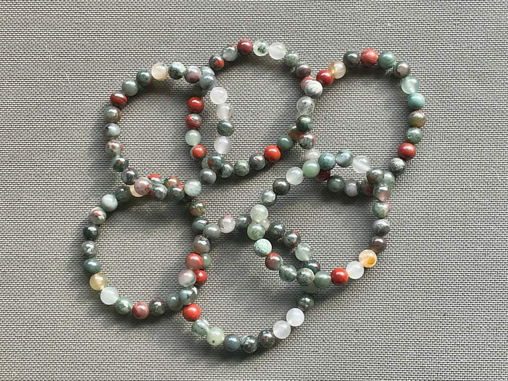 Setonite (African Bloodstone) 8mm Bead Bracelet