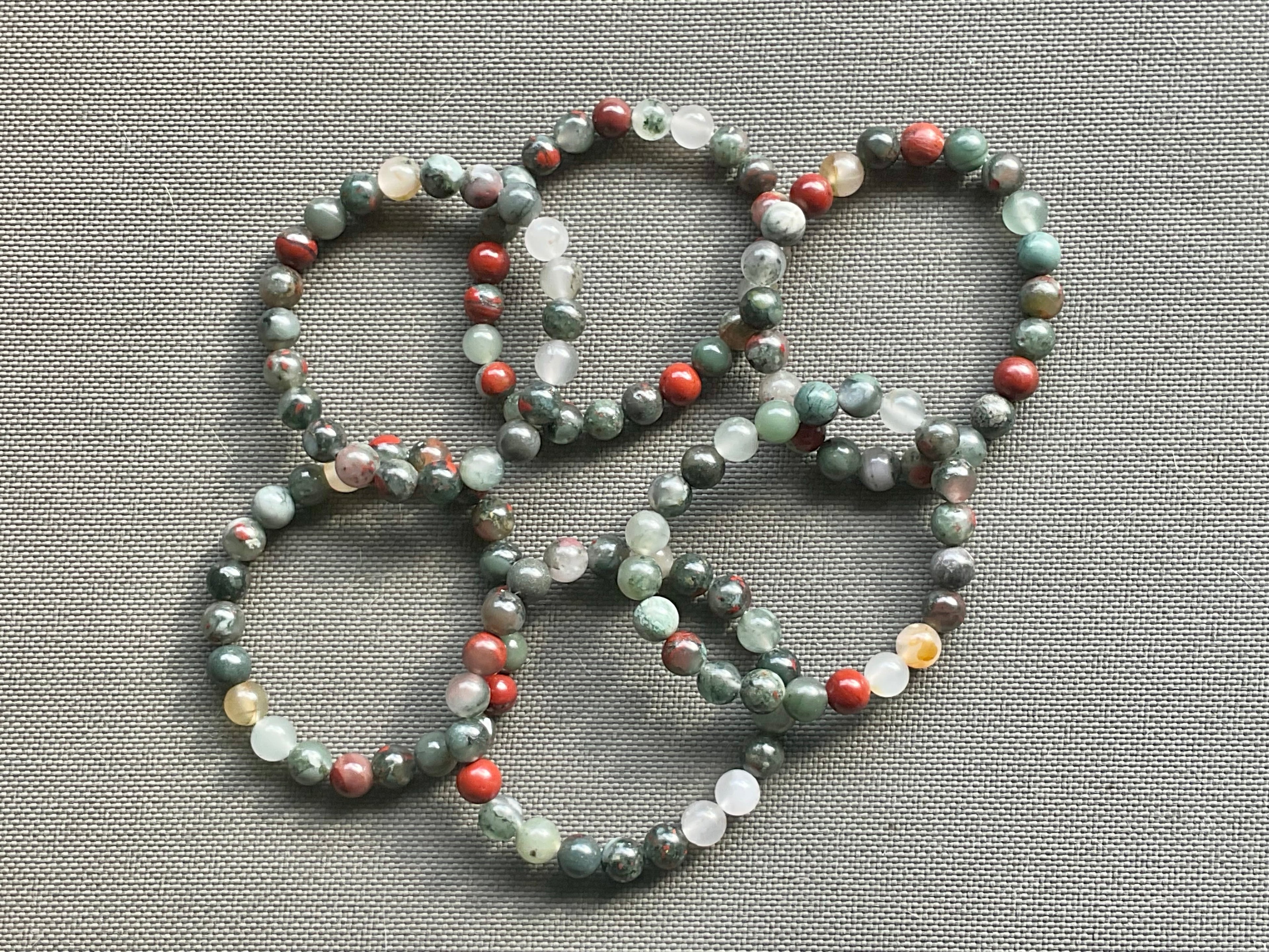 Setonite (African Bloodstone) 8mm Bead Bracelet
