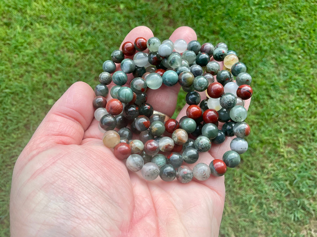 Setonite (African Bloodstone) 8mm Bead Bracelet