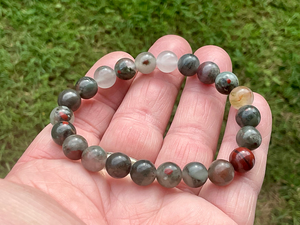 Setonite (African Bloodstone) 8mm Bead Bracelet