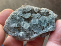 72g Teal Sugar Cubic Fluorite on Druzy Chalcedony Specimen 2A from Fujian, China