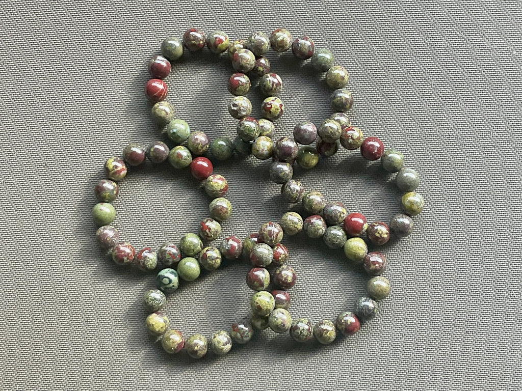 Dragons Blood Jasper 12mm Bead Bracelet