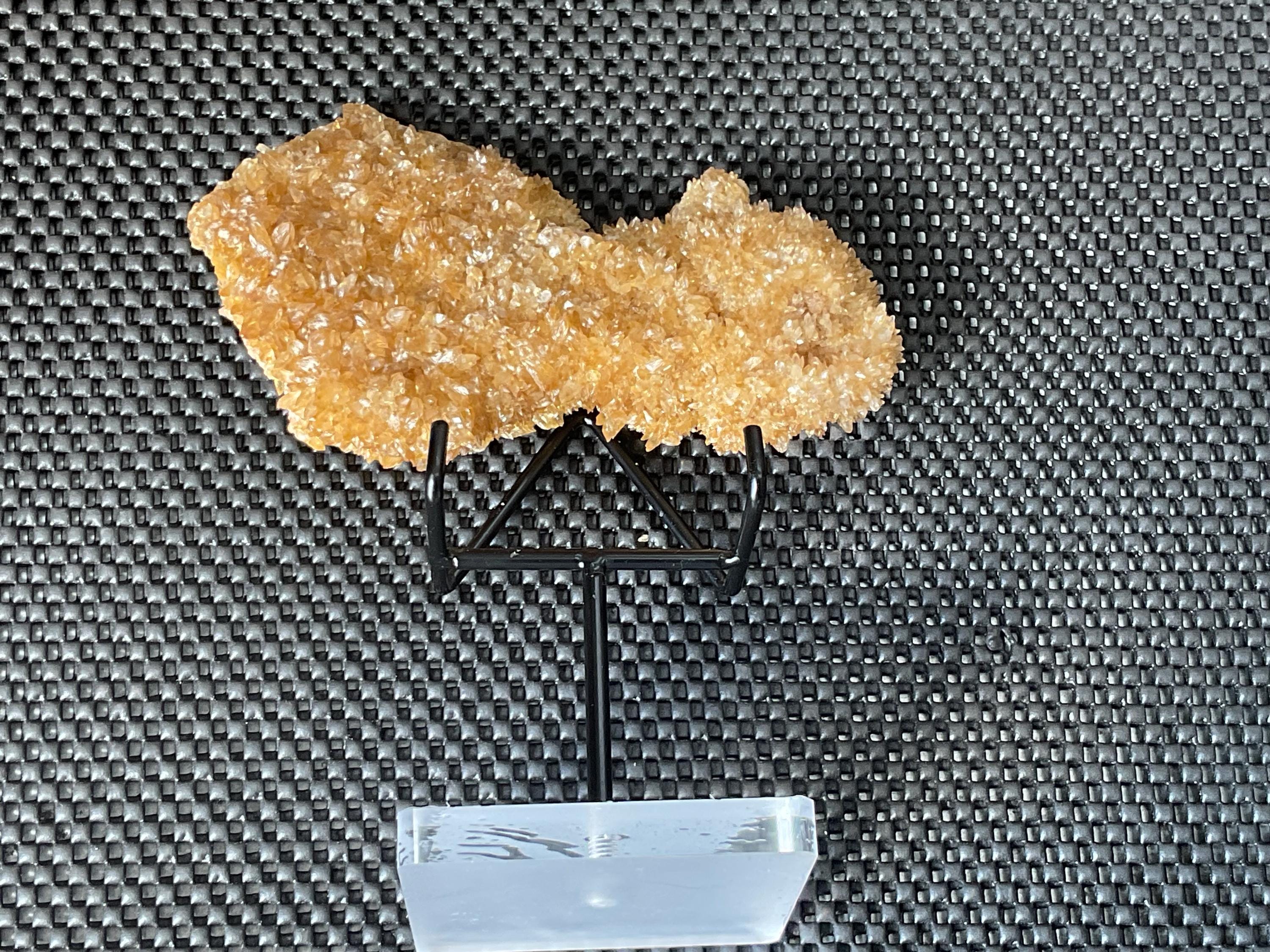 556g Amber Calcite Specimen 4B from Guizhou, China