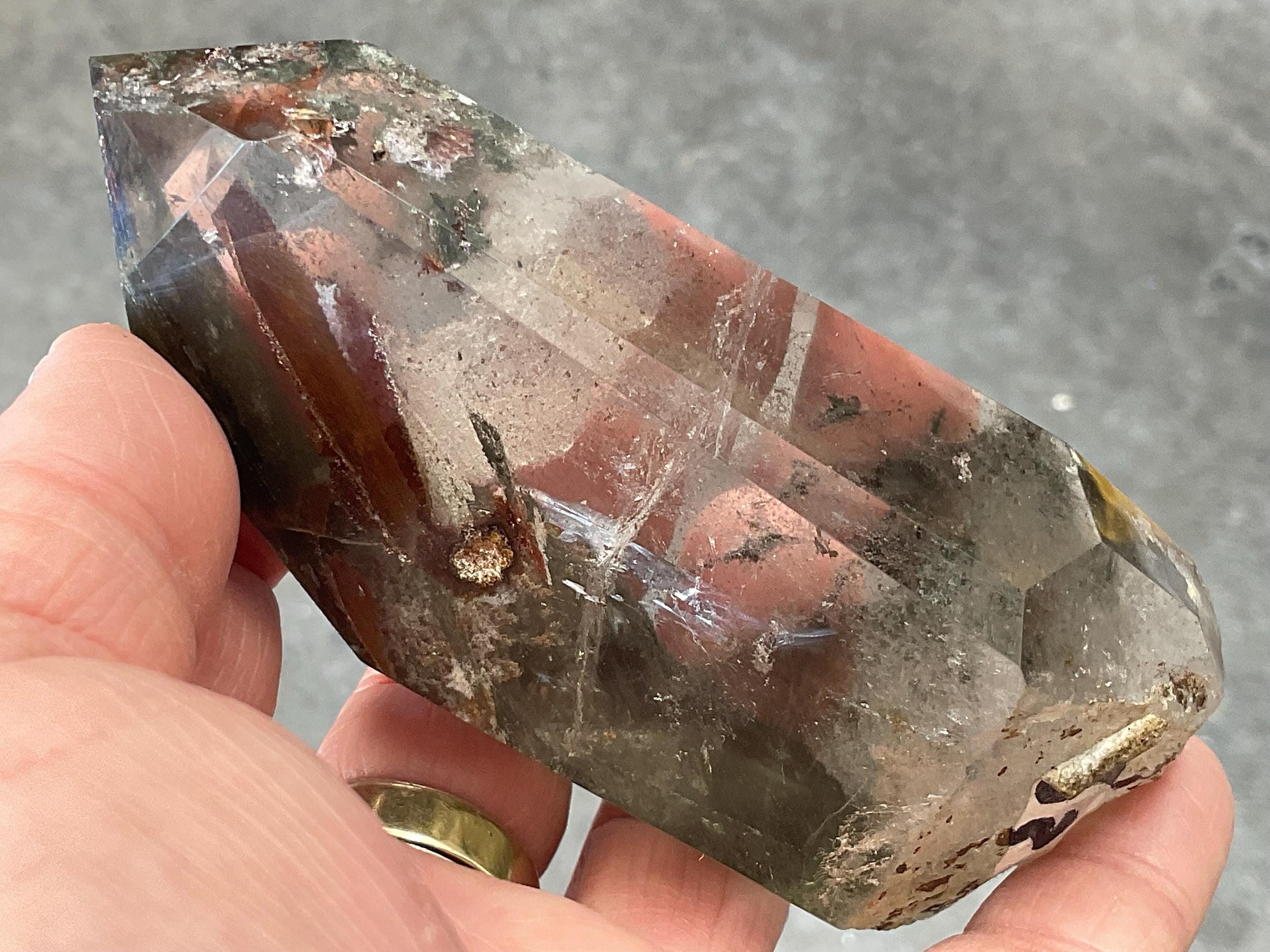 260g Garden Quartz Polished with stand Point 2B
