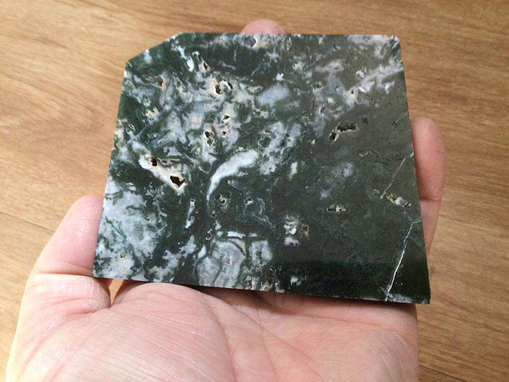 139g Moss Agate Polished Slab 2B