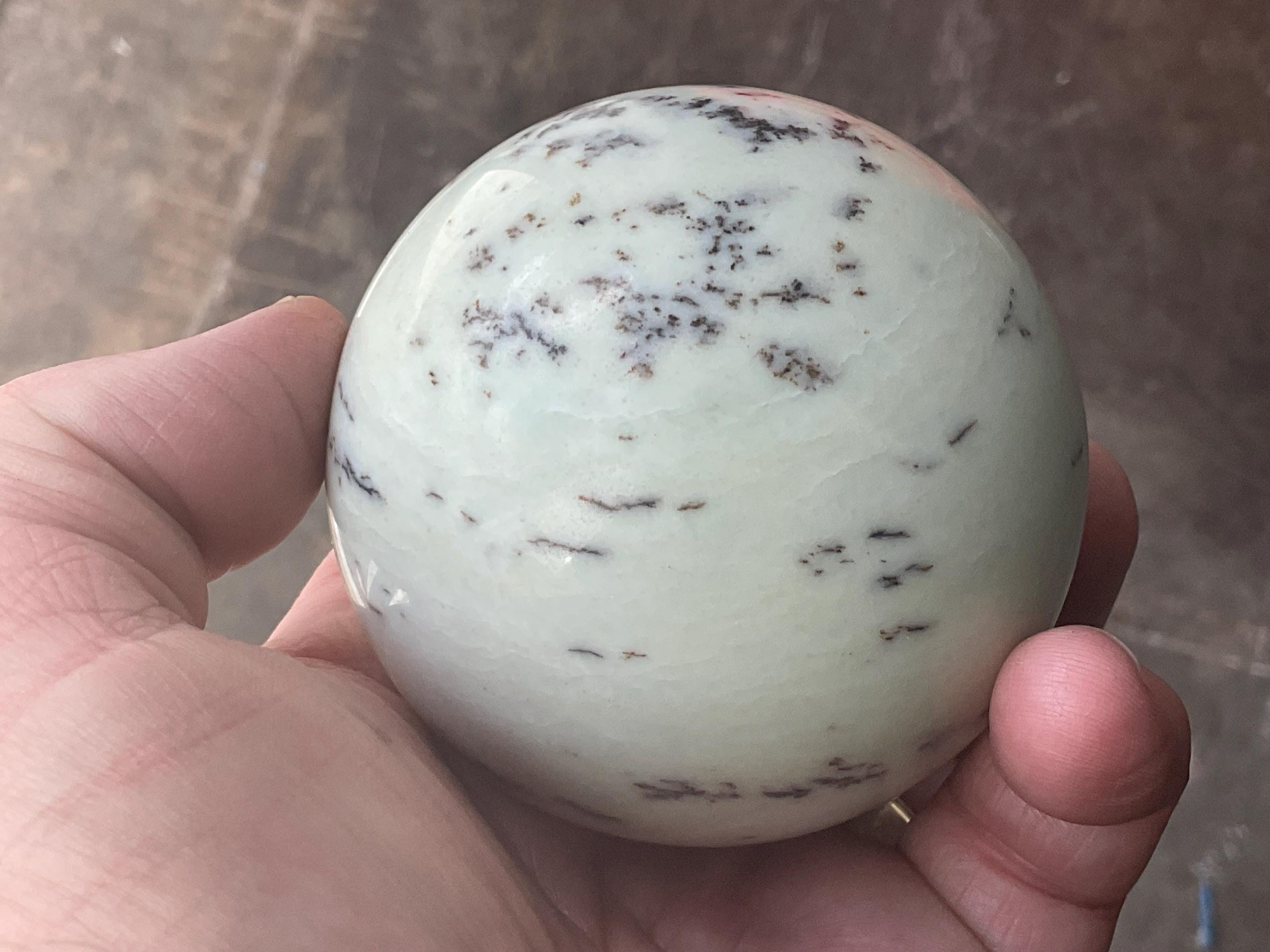 436g Chinese Dendritic Jasper/Siltstone Sphere C
