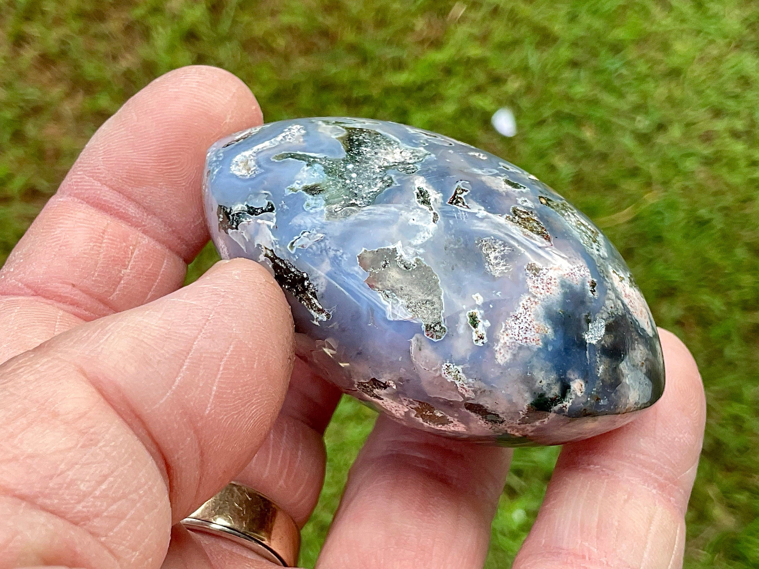 132g Ocean Jasper/Ocean Opal Palmstone 1C