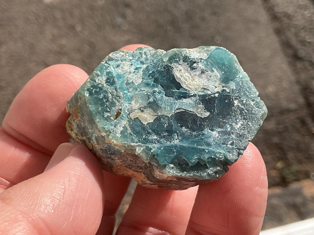 64g Natural Blue Apatite Crystal A