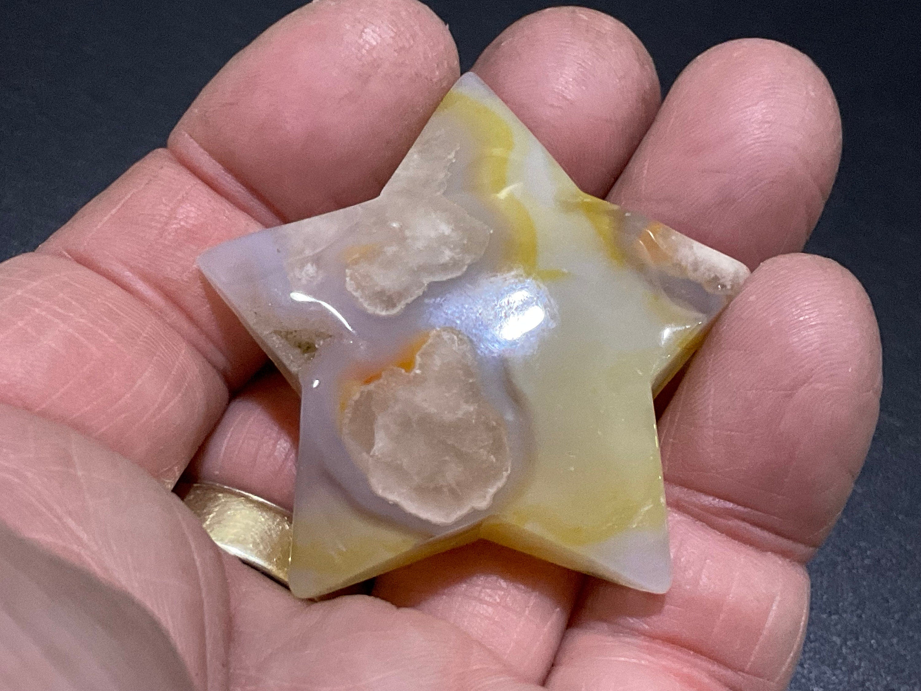 30g Flower Agate Star 1C