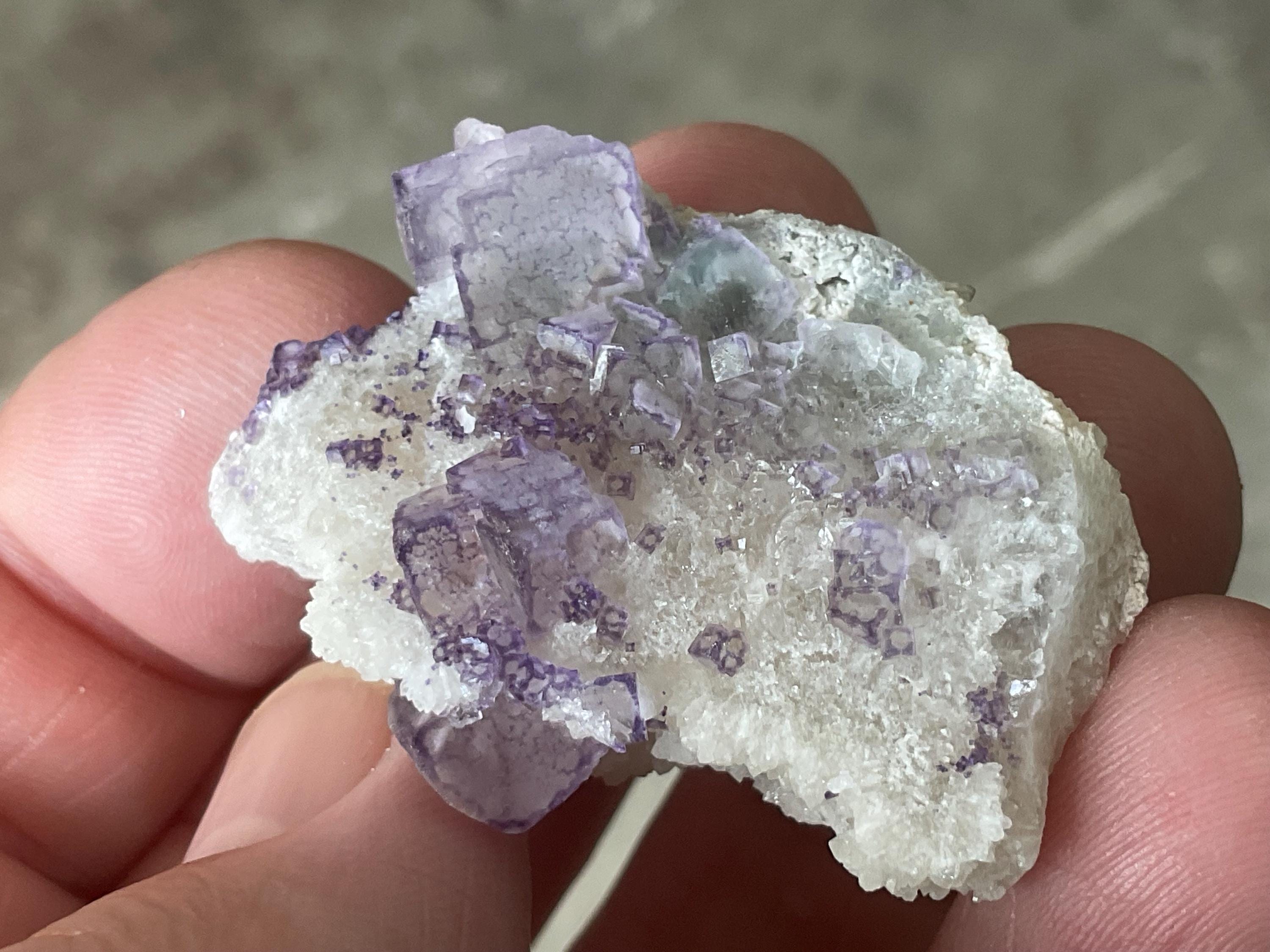 24g “QR Code” Fluorite Specimen 2A