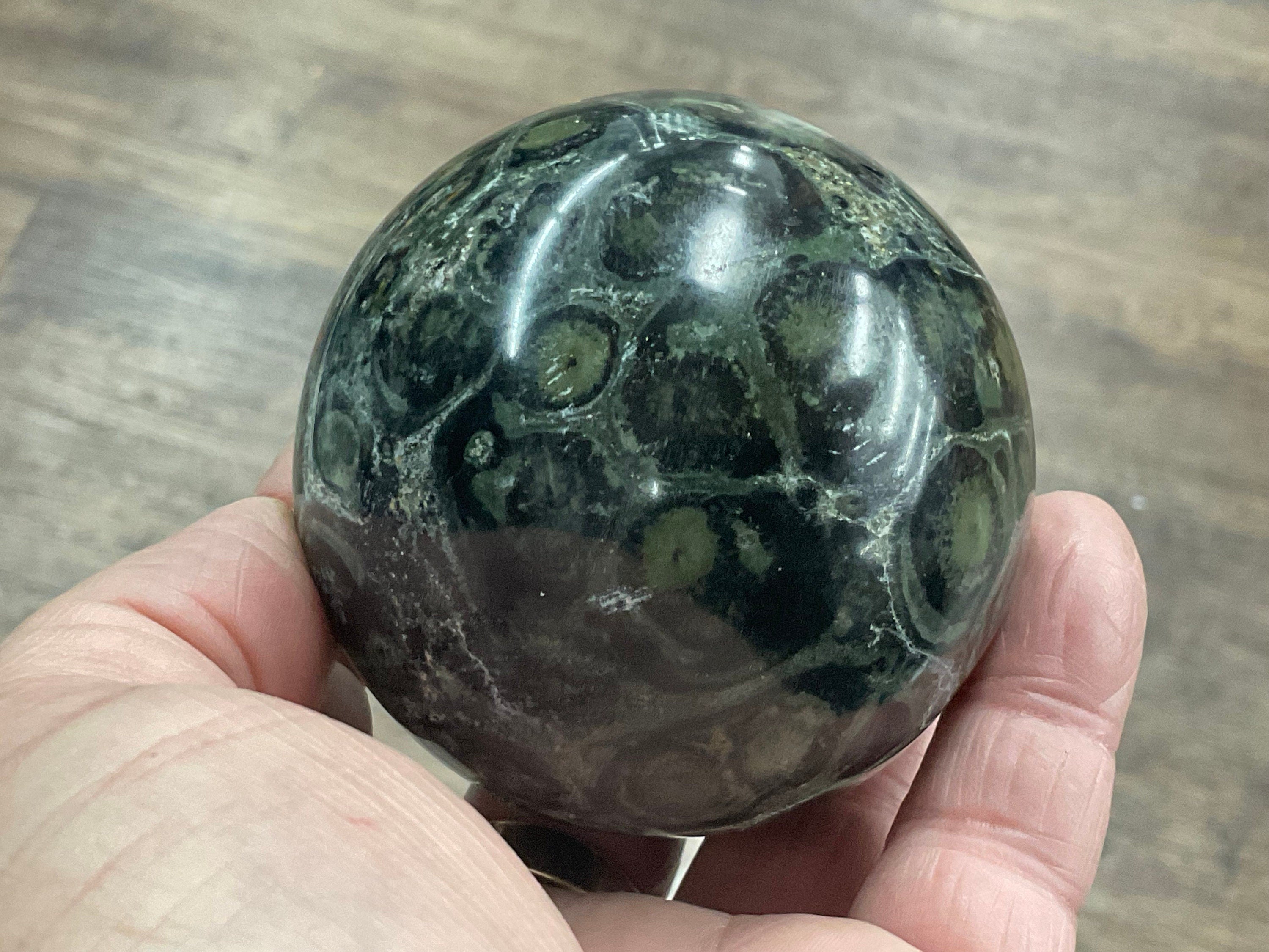 454g Kambaba Jasper Sphere 4A (Repaired)