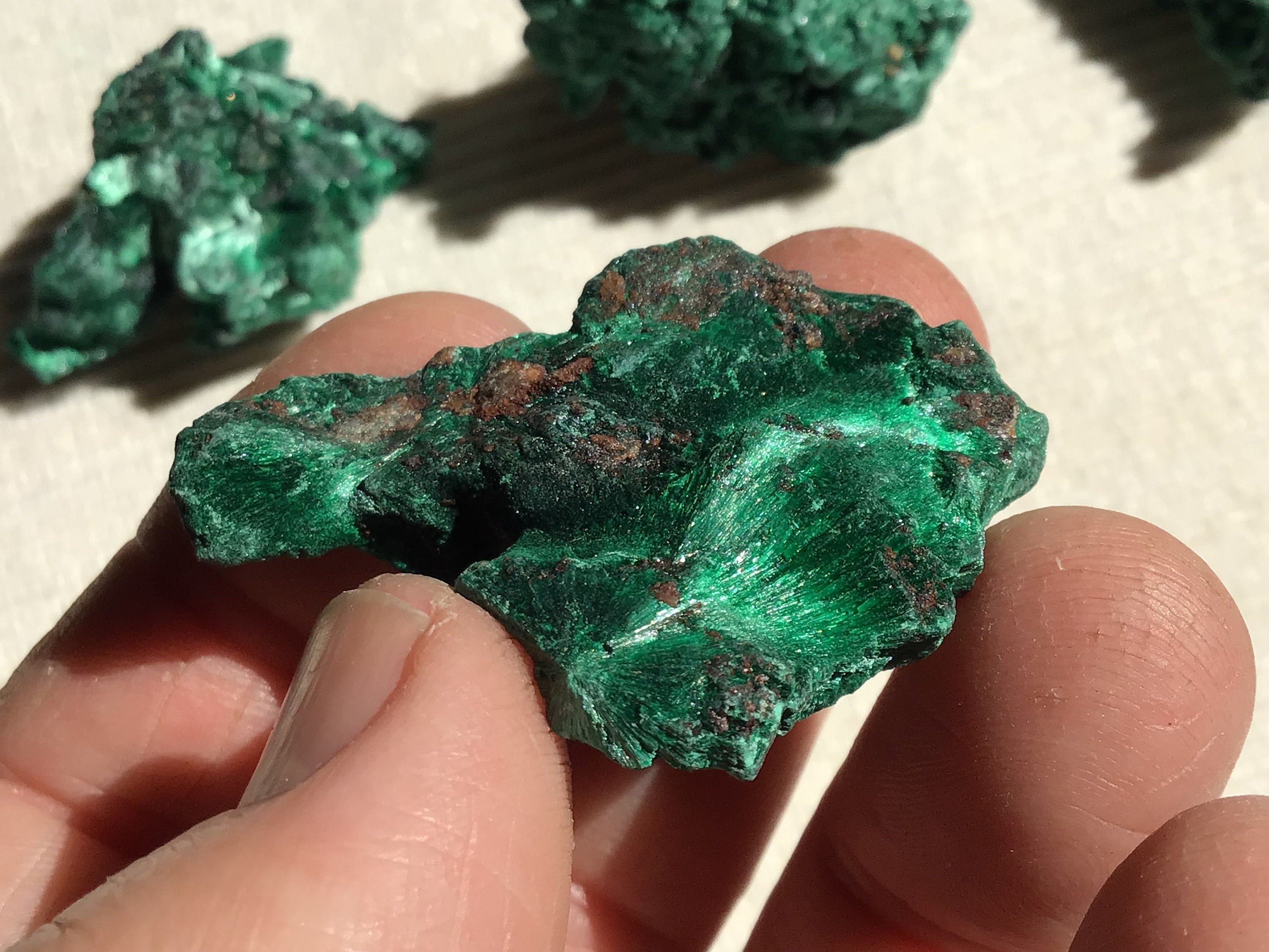 16g Silky Congolese Malachite Specimen 1B