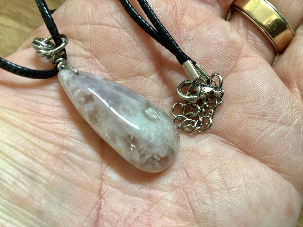 Flower Agate Pendant B