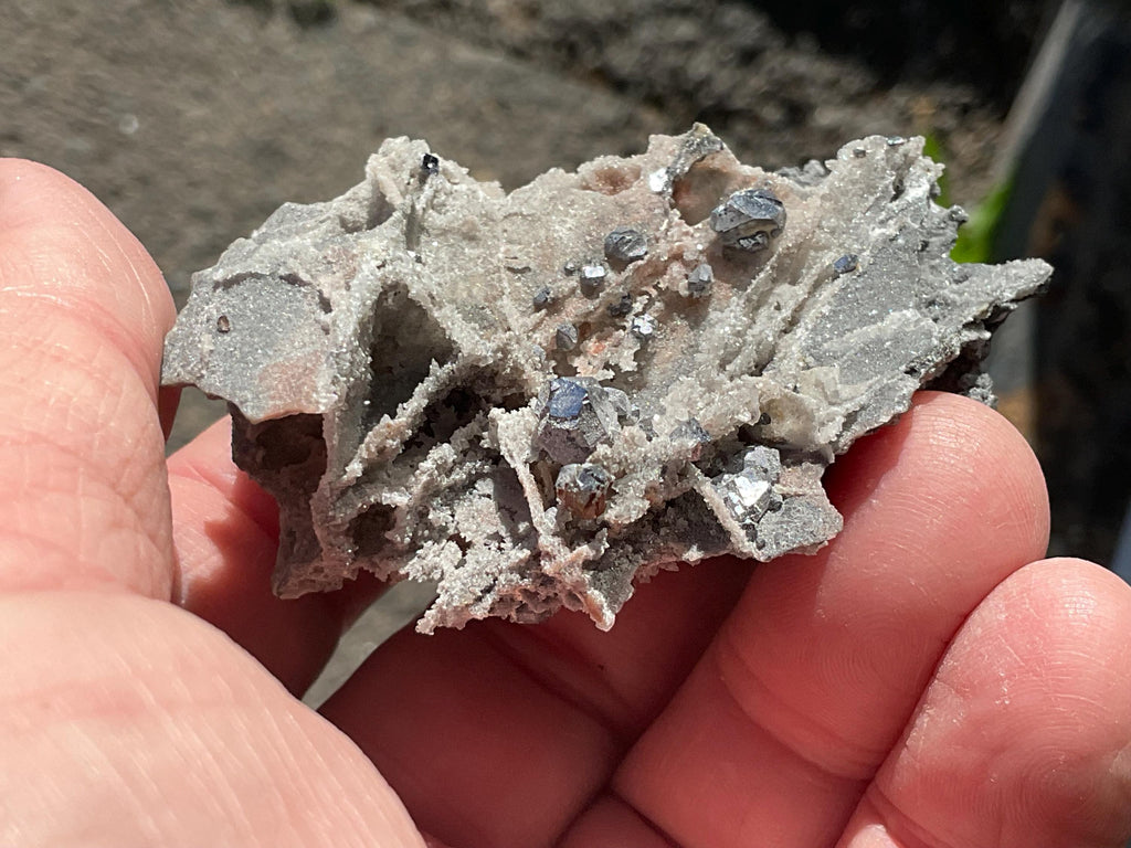 34g Sphalerite, Garnet, Galena Quartz Specimen 2B from Hunan, China