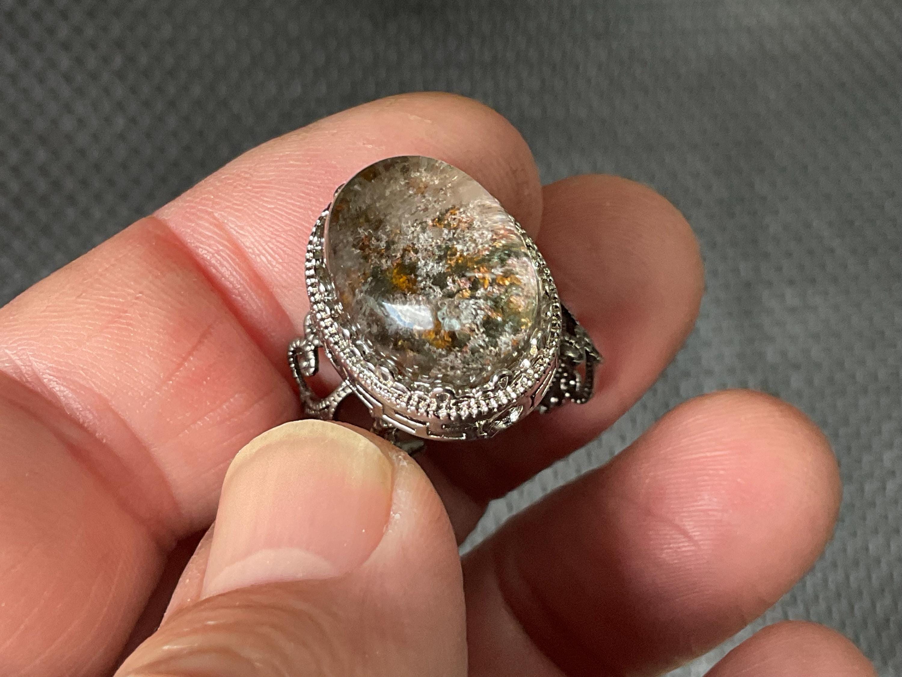 6g Lodelite Cabochon in Antique Style Ring C