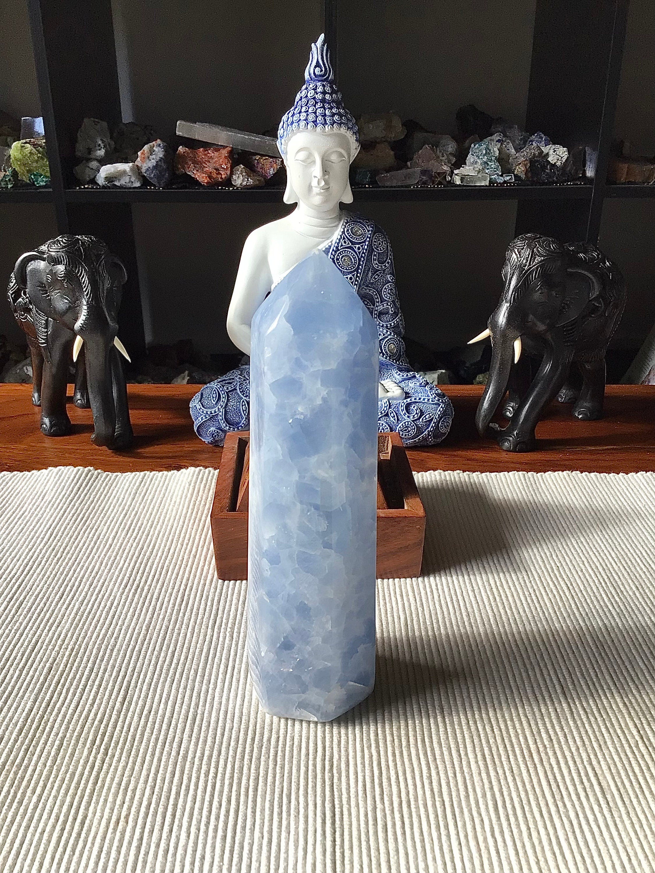 522g Blue Calcite XLarge Generator A