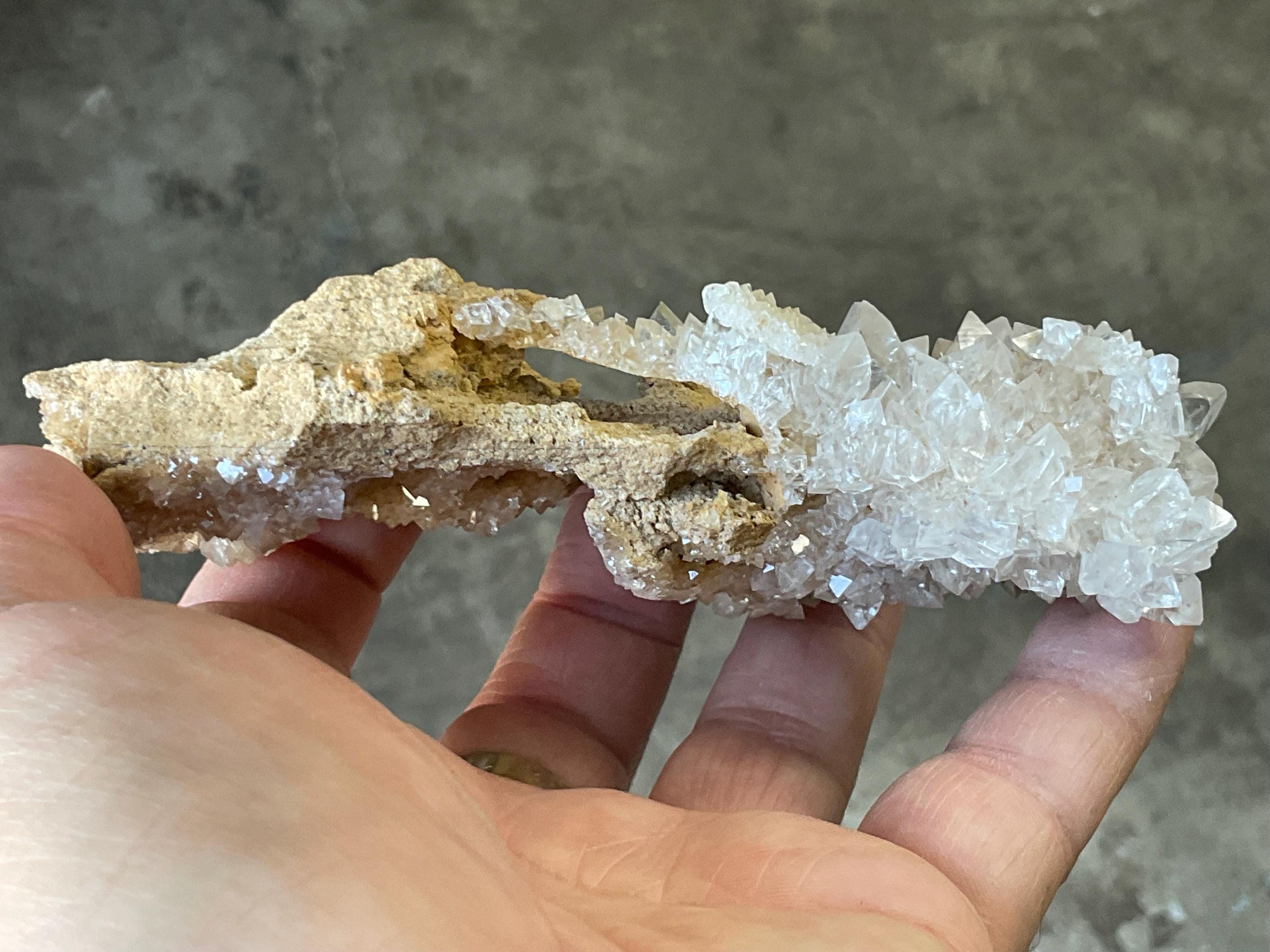 146g Clear Calcite on Matrix from Wenshan Mine