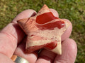 42g Brecciated Red Jasper with Chalcedony Star 2B