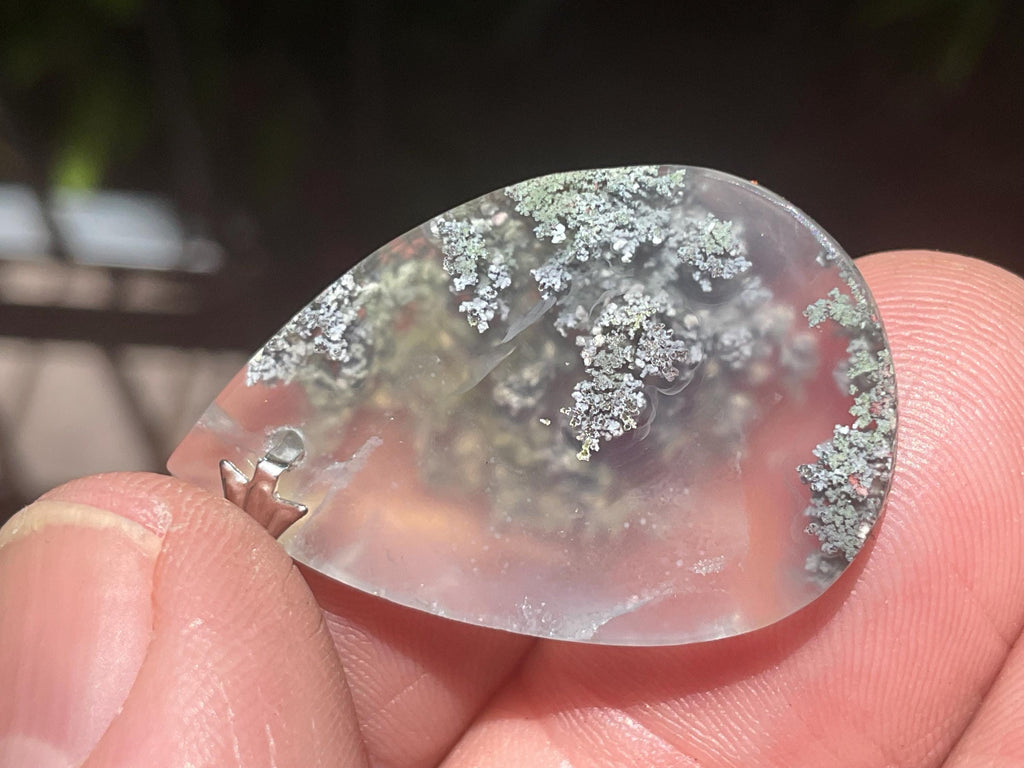 4g Moss Agate Pendant 2B
