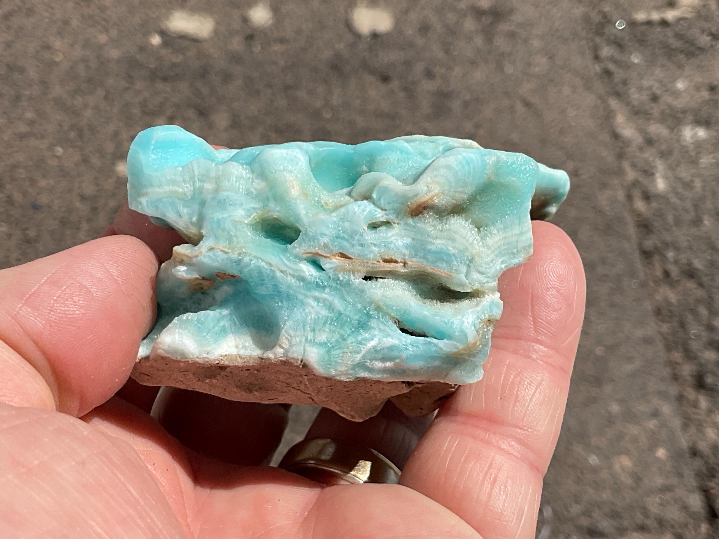 166g Botryoidal Blue Aragonite Specimen 6A
