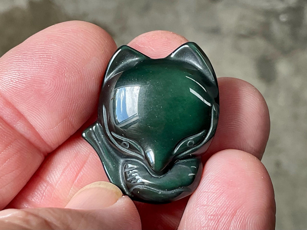 Rainbow Obsidian Fox