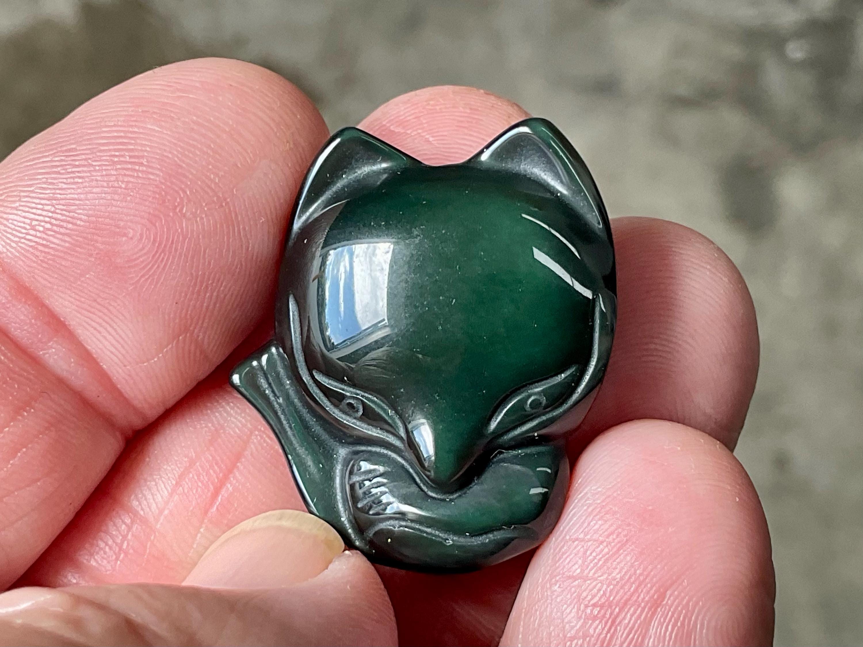 Rainbow Obsidian Fox