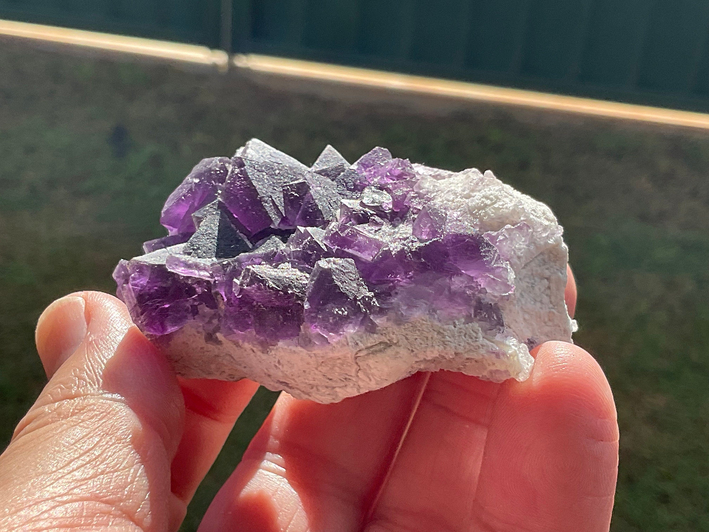 98g Deep Purple Chinese Cubic Fluorite 2A