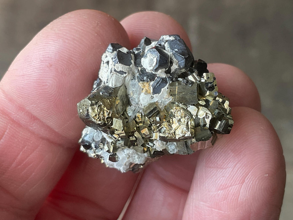 26g Pyrite with Galena Specimen from Bulgaria
