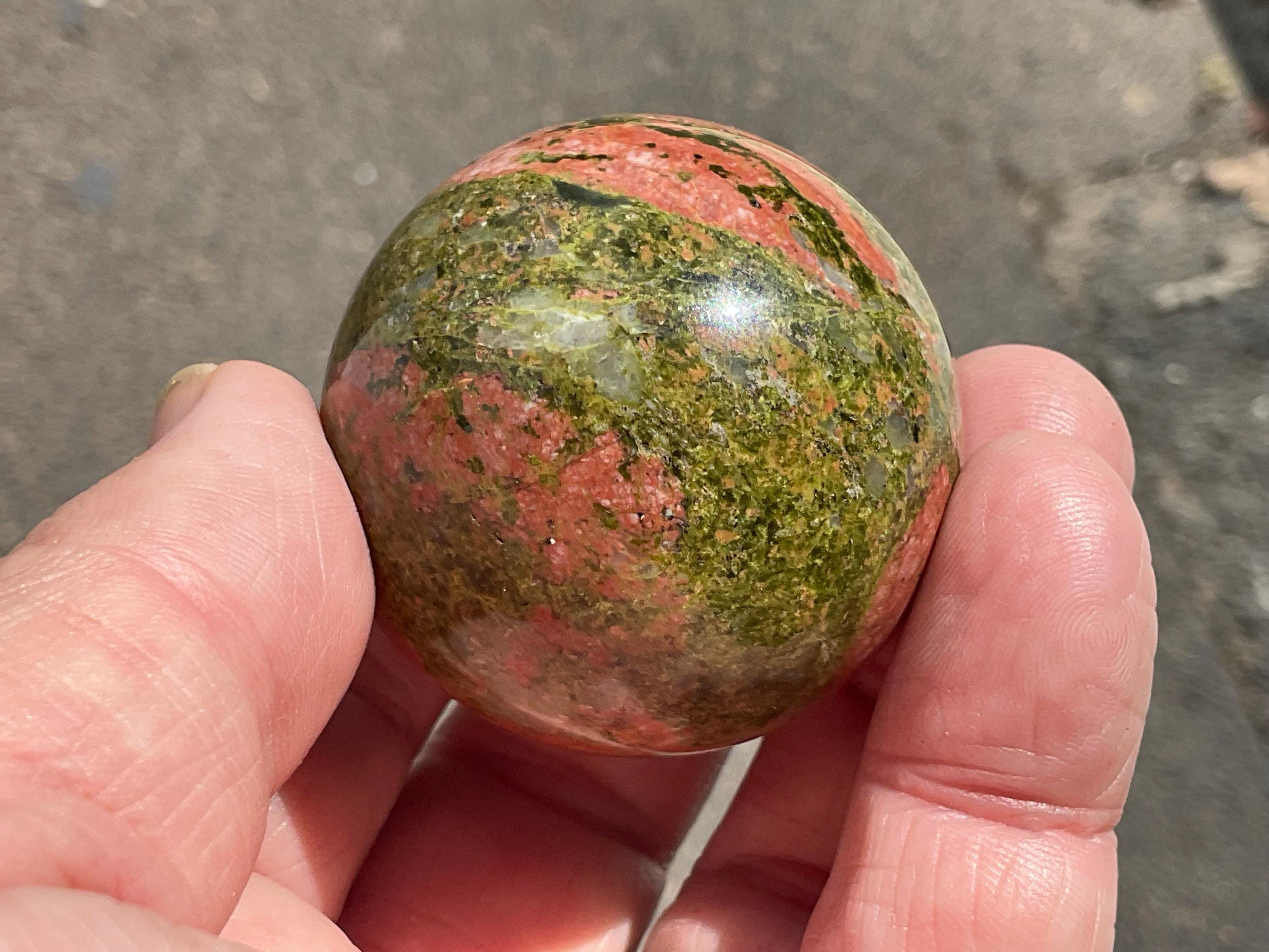 116g Unakite Sphere 3A