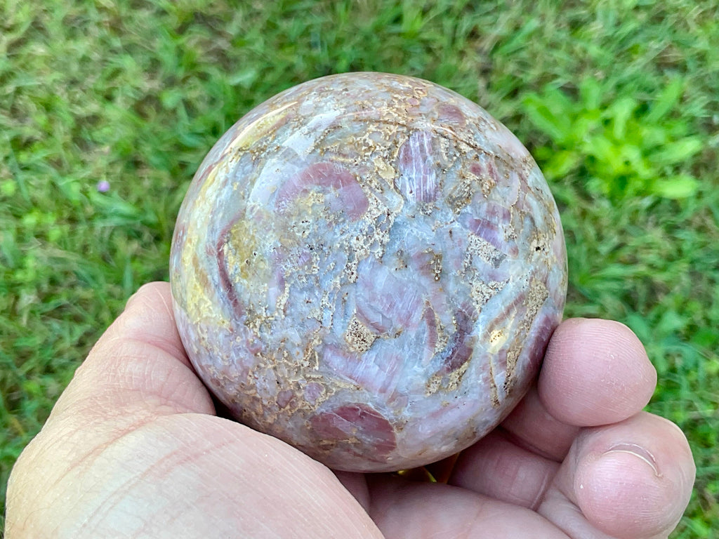 337g Strawberry Jasper Sphere 1C